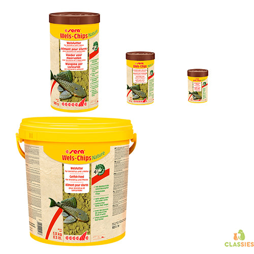 sera Wels-Chips Nature - 100 - 250 - 1000 ml - 3,8 kg