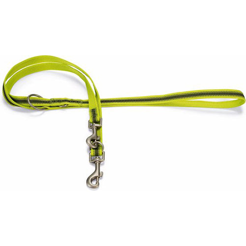 Beeztees Cabo Verstelbare Nylon Hondenriem - Geel - Verkrijgbaar in verschillende maten