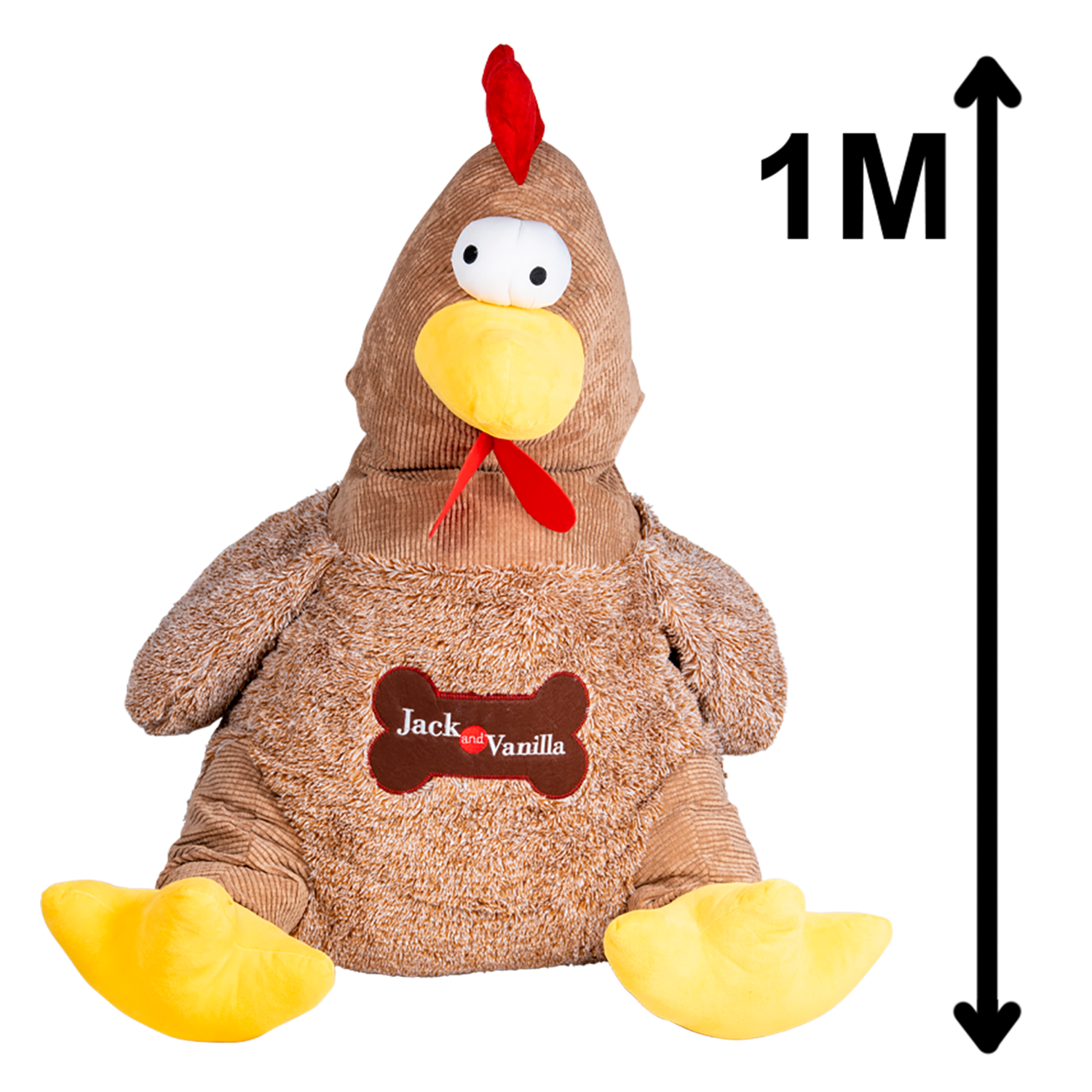 Jack and Vanilla – Spielzeug – Jv Velveties Rooster Brown – 1 Meter groß