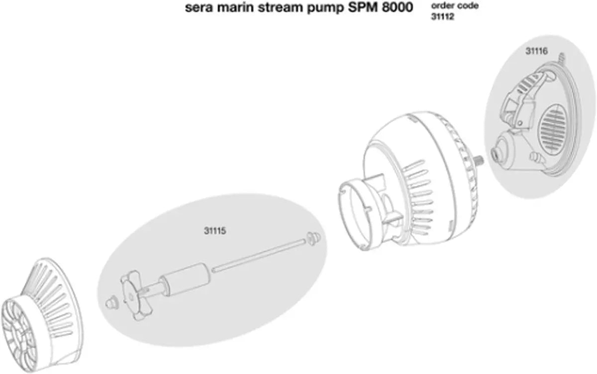 Sera marin stream pump SPM 8000 - strominspomp Classies