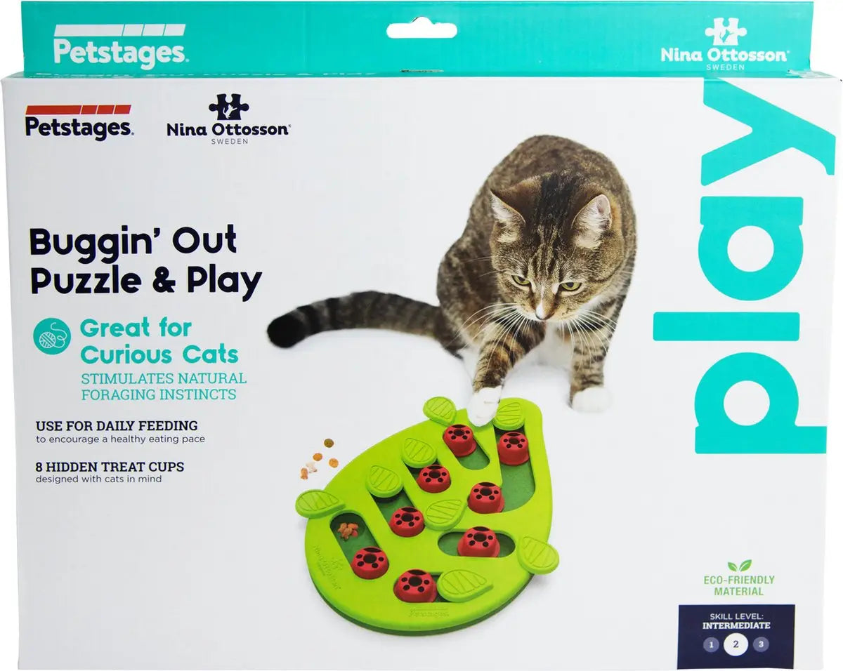 Nina ottosson puzzle & play buggin out groen 35x26x4 cm Classies