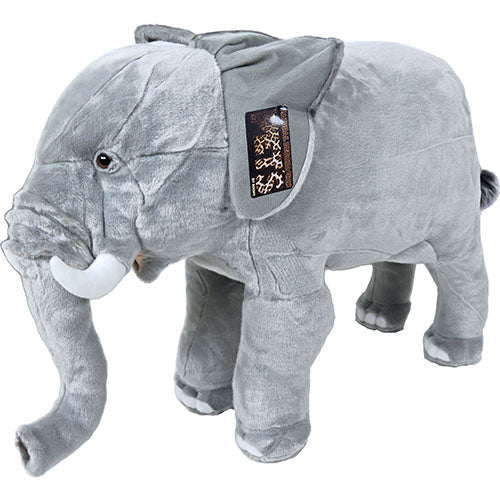 Boony Natural Decoration olifant pluche staand, 75 cm. Classies