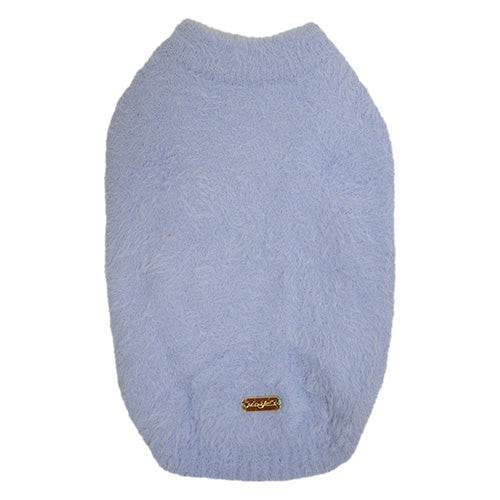 Jack and Vanilla Dogwalk Sweater Plush Milano - Zachte Warme Hondentrui - Kleur: Blauw - Verkrijgbaar in 6 maten