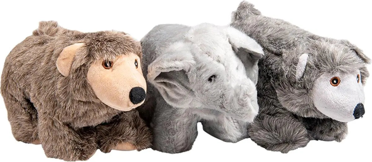 Jack And Vanilla - Speelgoed - Velveties Beer-grizzly-olifant - Assorti - 23cm Classies