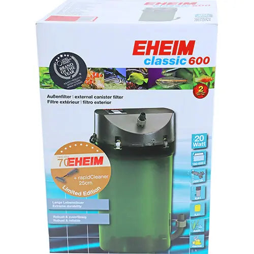 Eheim Classic buitenfilter 600 - aquarium tot 600 liter - 1000 l per uur Classies
