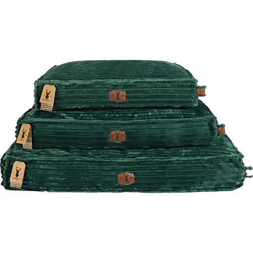Boony est1941 Hondenkussen orthopedisch Pink velvet - fluweel groen Zoemshop