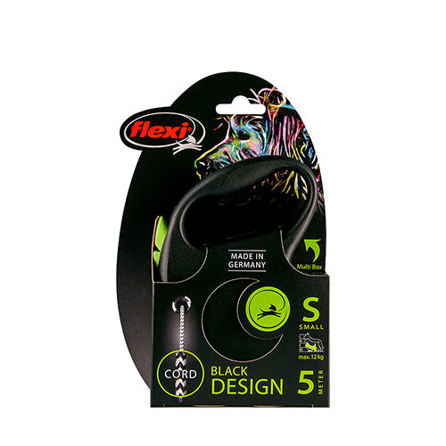 Flexi rollijn Black Design koord S - 5 meter Classies