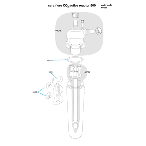 sera flore active CO2-Reaktor 500 - 1000