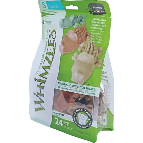 Whimzees alligator krokodil assorti in zak Classies