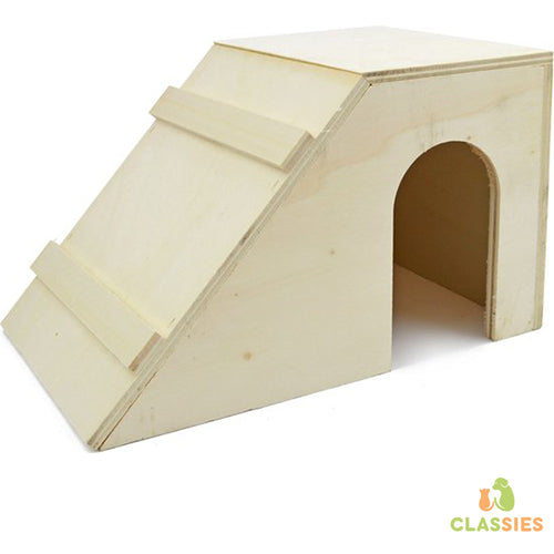 Konijn Slaaphok Hout Trapezium 31 x 20 x 19 cm Classies