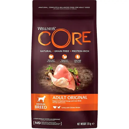 Wellnes Core graanvrij hondenvoer - droogvoer - 1,8 kg Classies