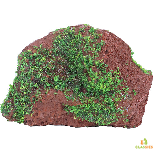 Boon Aqua Deco Ornament - Polyresin Lavasteen met Mos - 12x8x8 cm