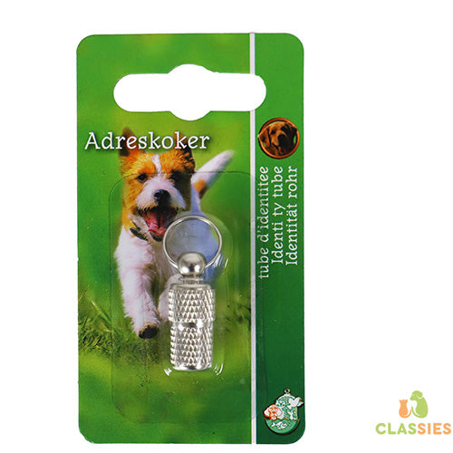 Boon adreskoker hond chroom, 26 mm blister Classies