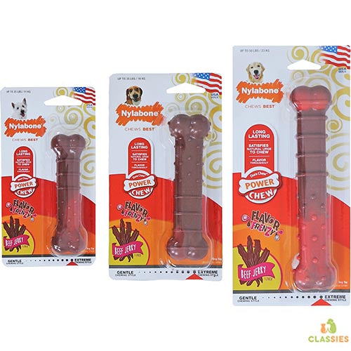 Nylabone Harde bijters bot beef