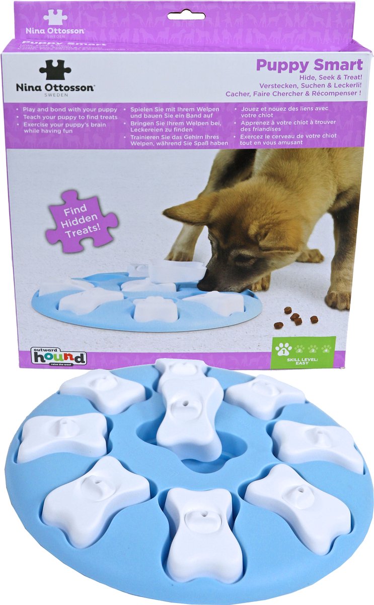 Nina Ottosson Welpenspiel Welpe schlau, blau.