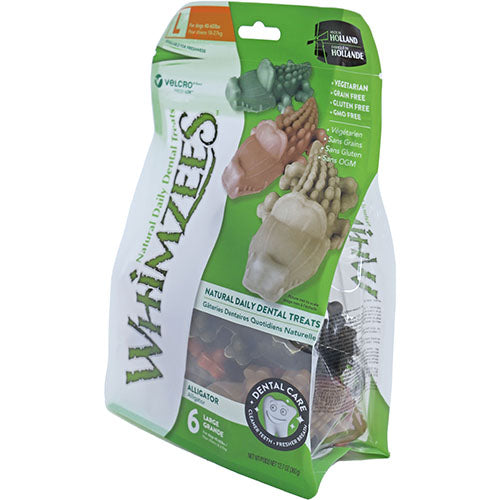Whimzees alligator krokodil assorti in zak
