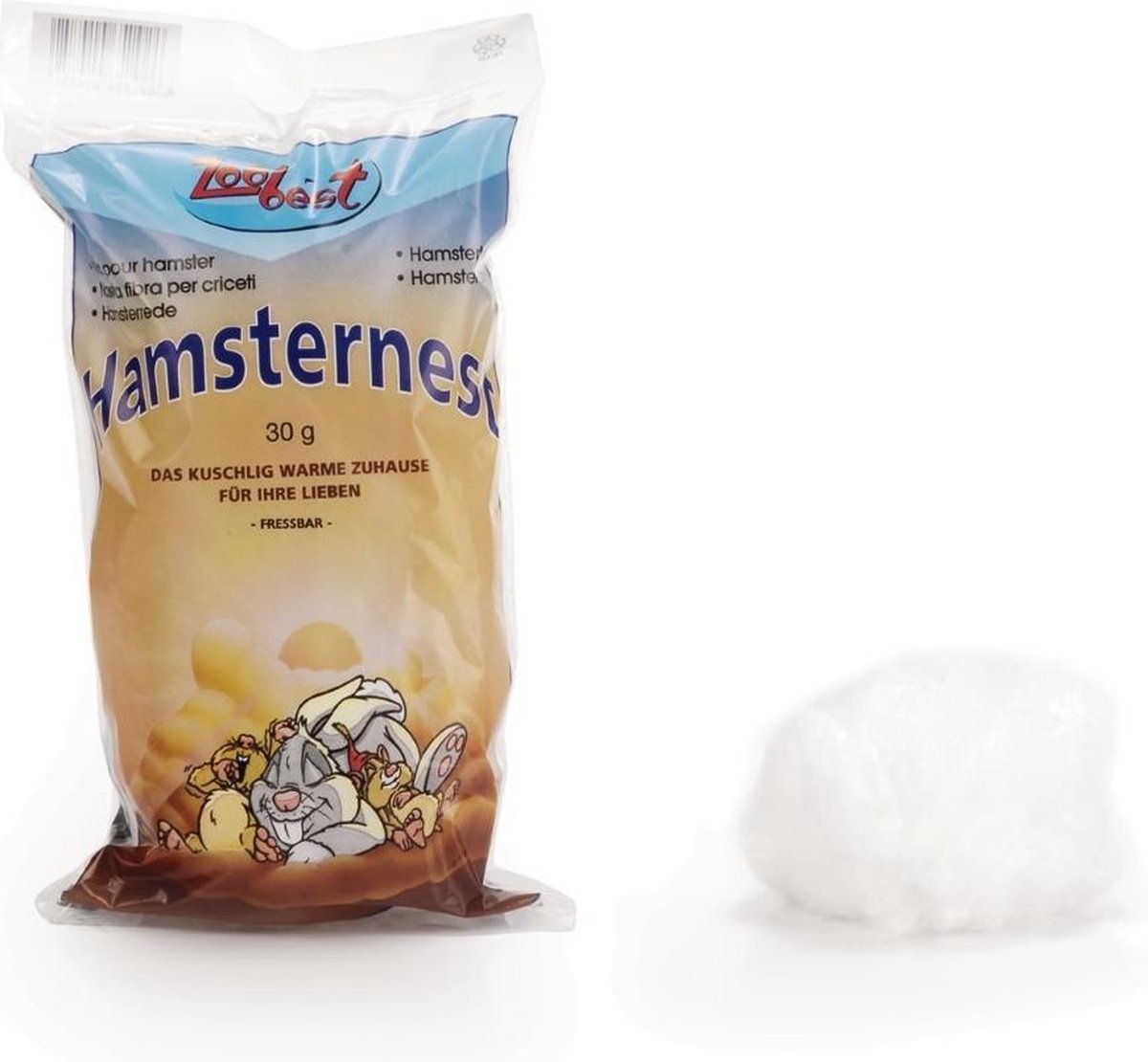 Essbare Nagetierwatte - Weiß 30g