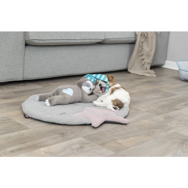 Trixie hondenspeelgoed - Luiaard met hartslag - knuffel 34 cm