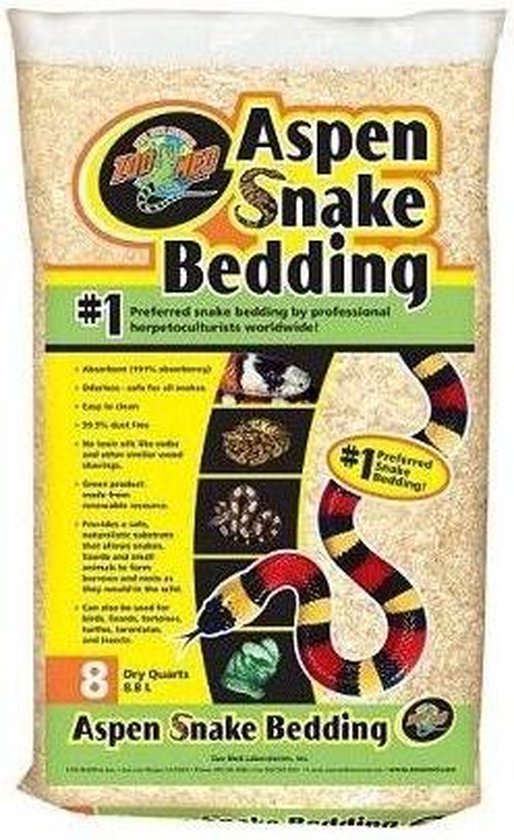 Zoo Med Aspen snake bedding 4,4 - 8,8 - 26,4 liter Classies
