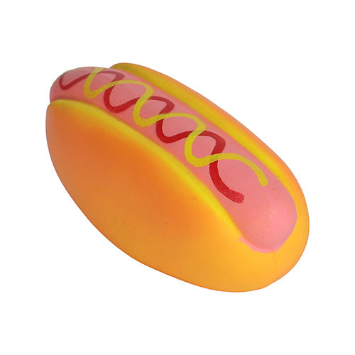 Hondenspeelgoed hotdog latex 9 cm met piep Classies