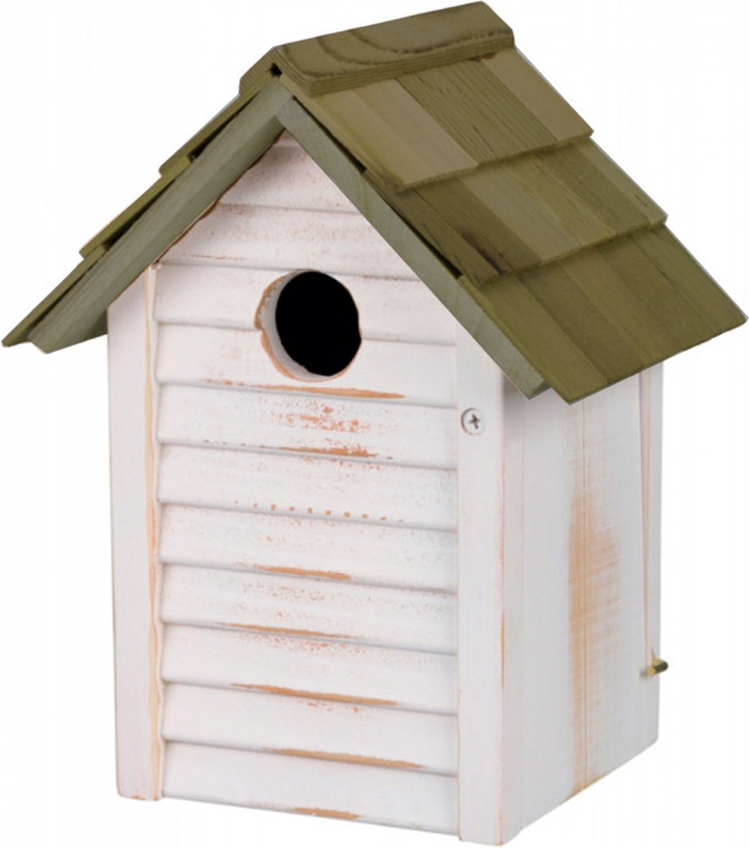 Trixie nestkastje huisje hout wit