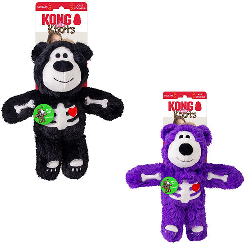 Kong halloween wildknots skeleton bear assortie m/l