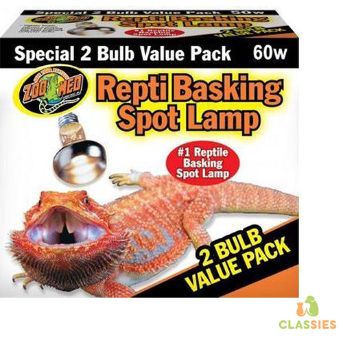Zoomed basking spot lamp value pack 2x - 40 - 60 - 100 watt Classies