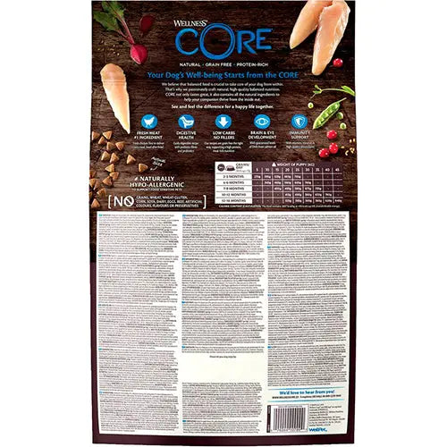Wellness Core Grain Free Large Breed Puppy Kip - Hondenvoer - 10 kg Classies