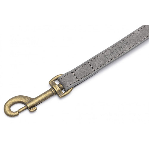 Beeztees Balacron Ax Kunstleren Hondenriem - Grijs - 100 cm x 15 mm Classies