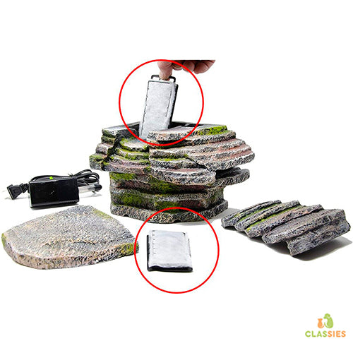 Turtle Waterval Met Filtersysteem 23,5 x 22 x 19 cm