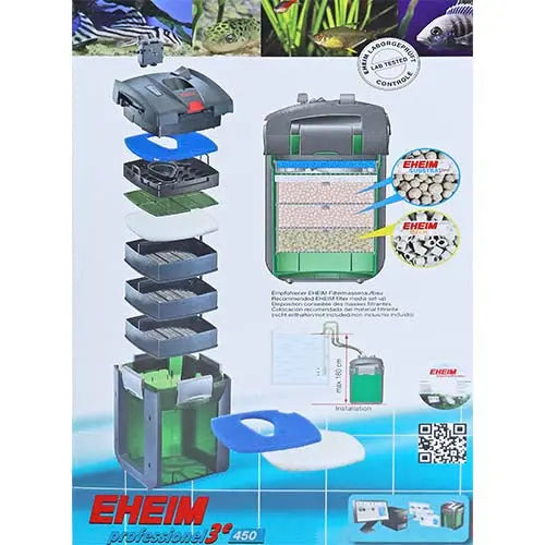 Eheim professional 3e 450 buitenfilter zonder filtermassa Classies