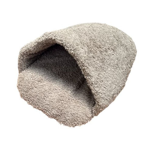 Animal Boulevard CURL PLUSH Grot - Slaapzak/ Snuggle Nest - Maat XS: 60x53x50 cm - Verkrijgbaar in Wit, Grijs of Beige Classies