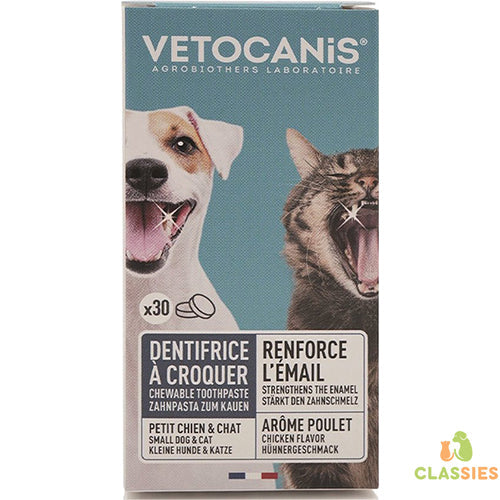 Tandpasta Tabletten Kat / Hond 30 stuks Classies