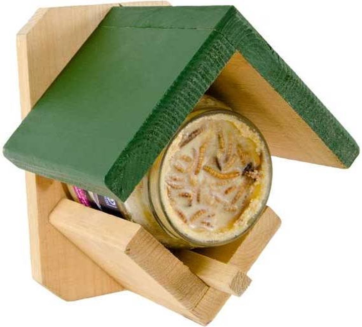 Pindakaaspot vogelvoederhuisje - Groen/Bruin
