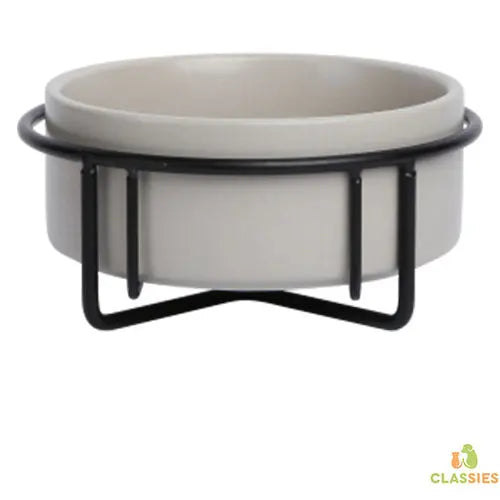 Jack and Vanilla keramische voerbak metalen stand Bon Appetit Classies
