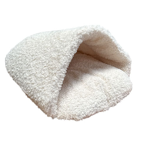 Animal Boulevard CURL PLUSH Grot - Slaapzak/ Snuggle Nest - Maat XS: 60x53x50 cm - Verkrijgbaar in Wit, Grijs of Beige Classies