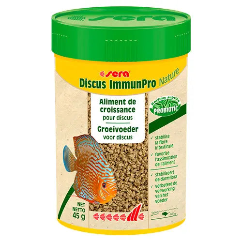 sera Discus ImmunPro Nature 100 - 250 - 1000 ml - 4,4 kg Classies