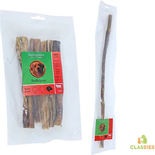 Natuurlijke Snack Rund - Buffelpees verkrijgbaar in 15 cm en 50 cm Classies