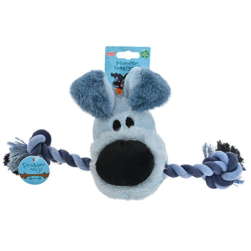 Woezel & Pip Hondenspeelgoed - Woezel pluche+flosstouw+piep 35cm