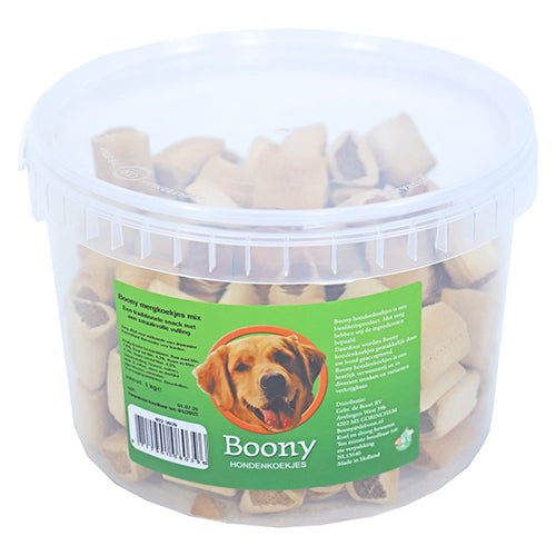 Boony hondenkoek mergkoekjes mix, emmer a 1000 gram Classies