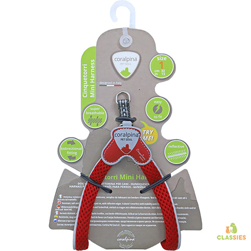 Coralpinia mini harnais Cinquetorri uniquement pour les très petites races