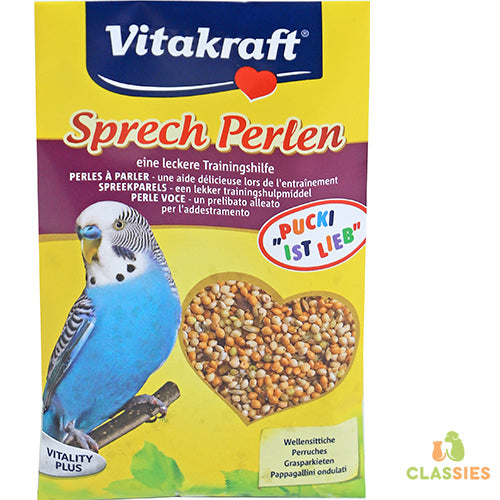 Vitakraft parkiet sprech perlen, spraakparels zakje a 20 gram Classies