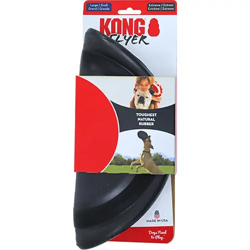 Kong hond Extreme Flyer rubber zwart, Ø 22,5 cm Classies
