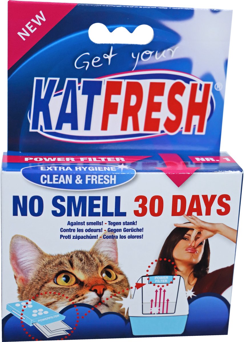Katfresh Geurfilter + Houder Classies