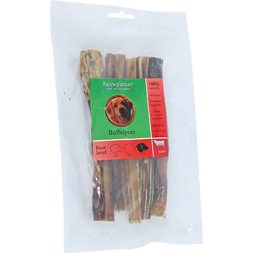 Natuurlijke Snack Rund - Buffelpees verkrijgbaar in 15 cm en 50 cm Classies