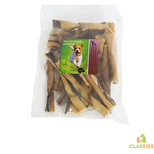 Boon Natuurlijke Snack Hertenhuid Gedroogd 250 gram Classies
