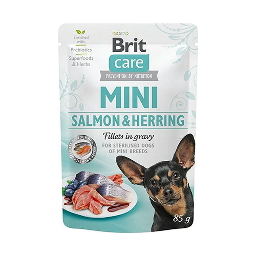 Brit care mini fillets 85 gr zalm en haring
