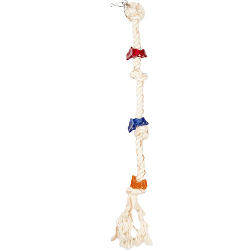 Duvoplus - Vogeltouw Met 4 Knopen & Acryl 70cm