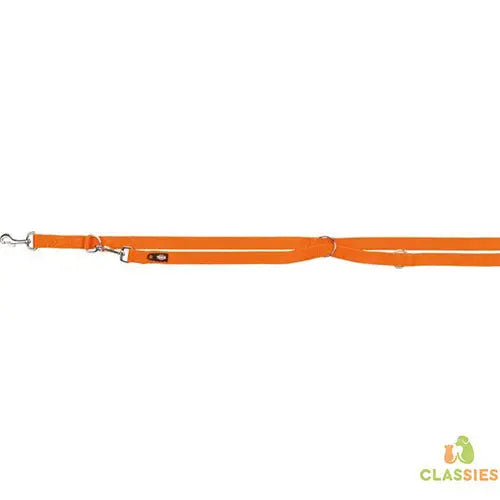Trixie Premium Verstelbare Hondenriem - Papaya Oranje - Lengte: 2 m - Breedte: 1 cm Classies