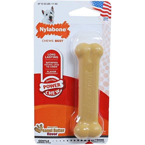 Nylabone Dura Chew Hard Biters normale Erdnussbutter